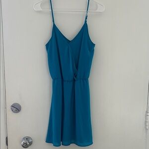 Forever 21 Teal Spaghetti Strap Dress